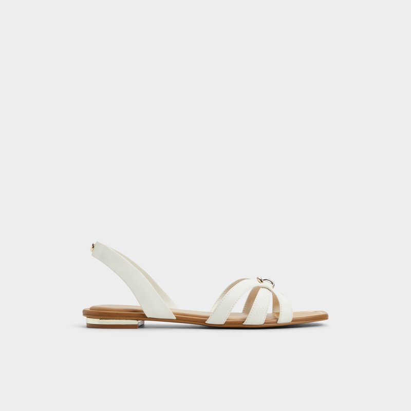 Aldo ravne sandale MARASSITA SYN SMOOTH - bijela 1