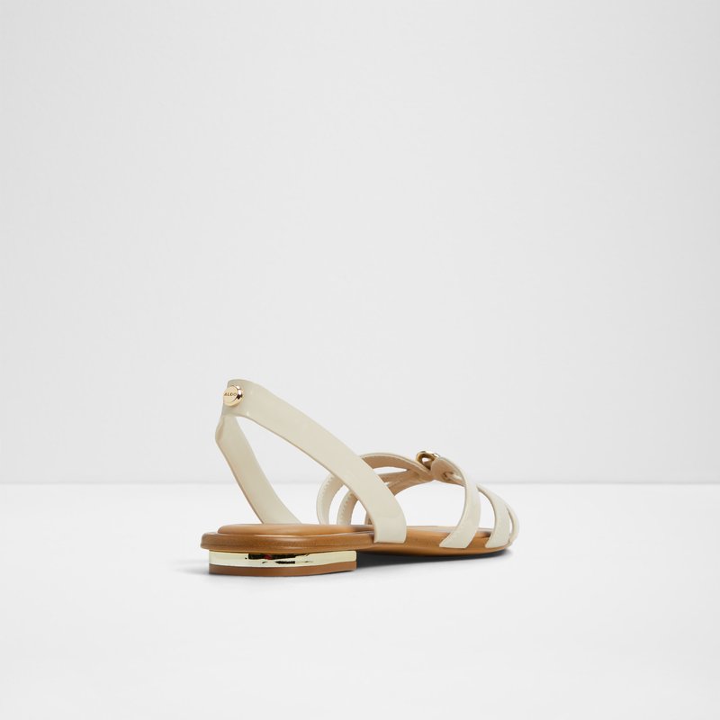 Aldo ravne sandale MARASSITA SYN PATENT - bijela 2