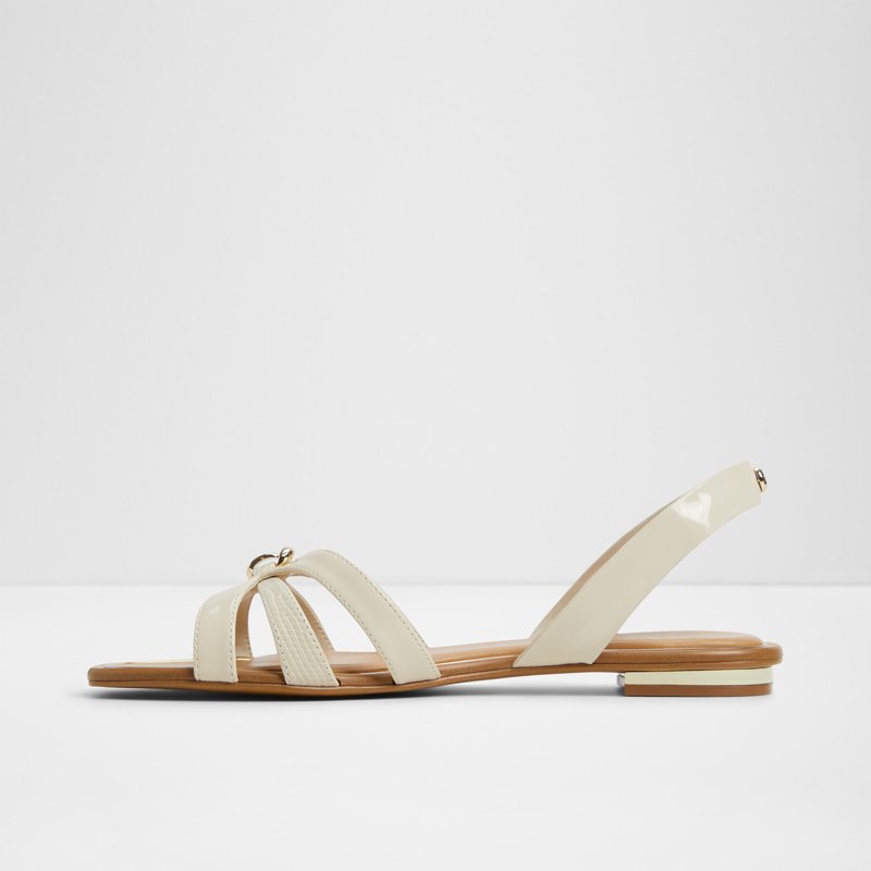 Aldo ravne sandale MARASSITA SYN PATENT - bijela 6