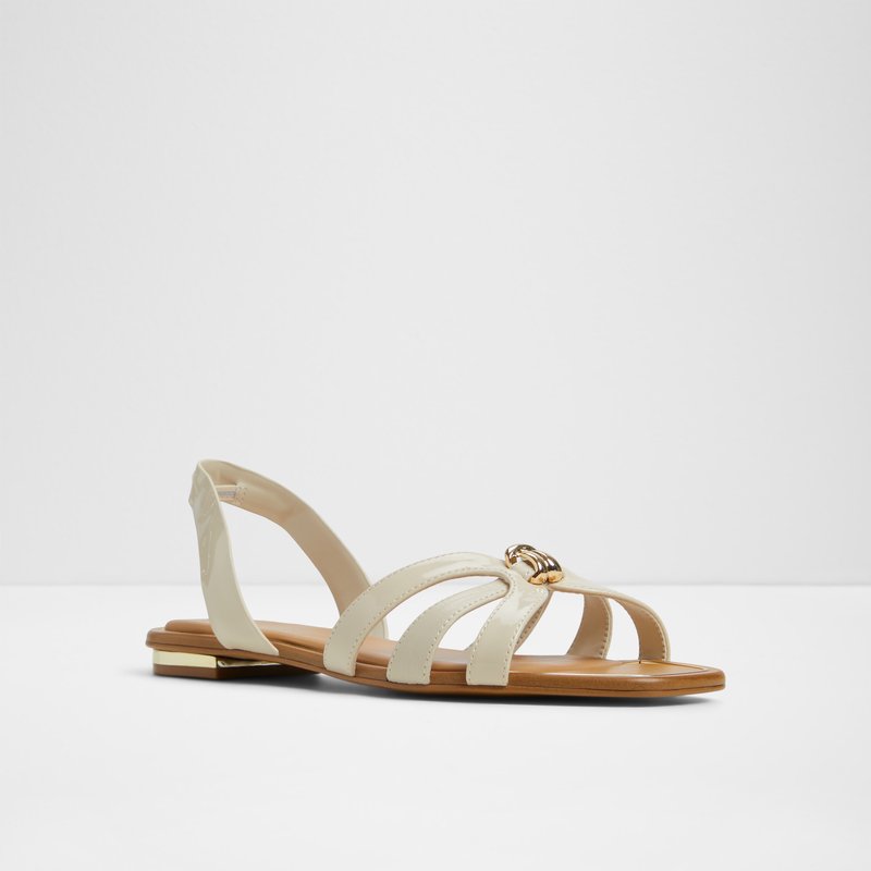 Aldo ravne sandale MARASSITA SYN PATENT - bijela 3