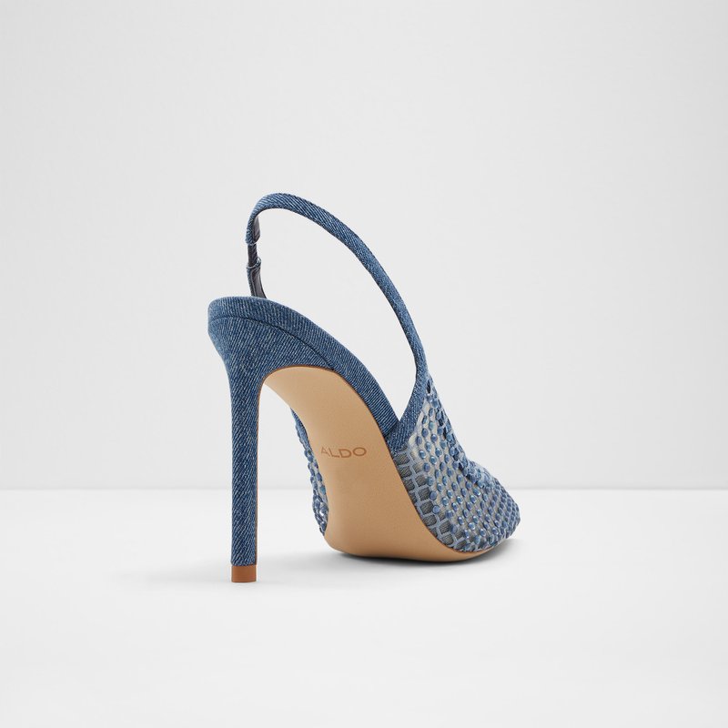 Aldo cipele na visoku petu MARCIANA TEX MESH - plava 2