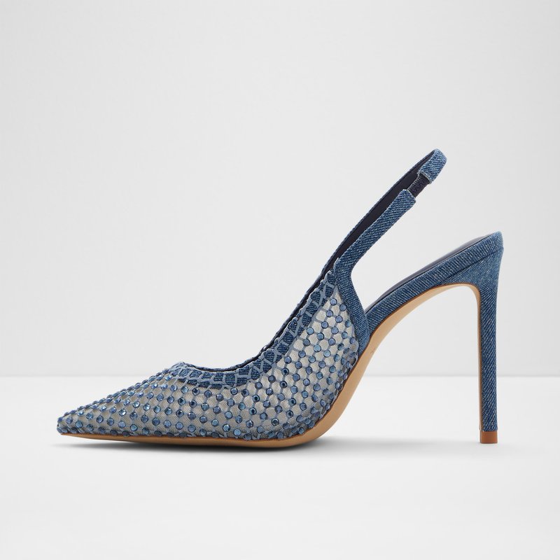 Aldo cipele na visoku petu MARCIANA TEX MESH - plava 3