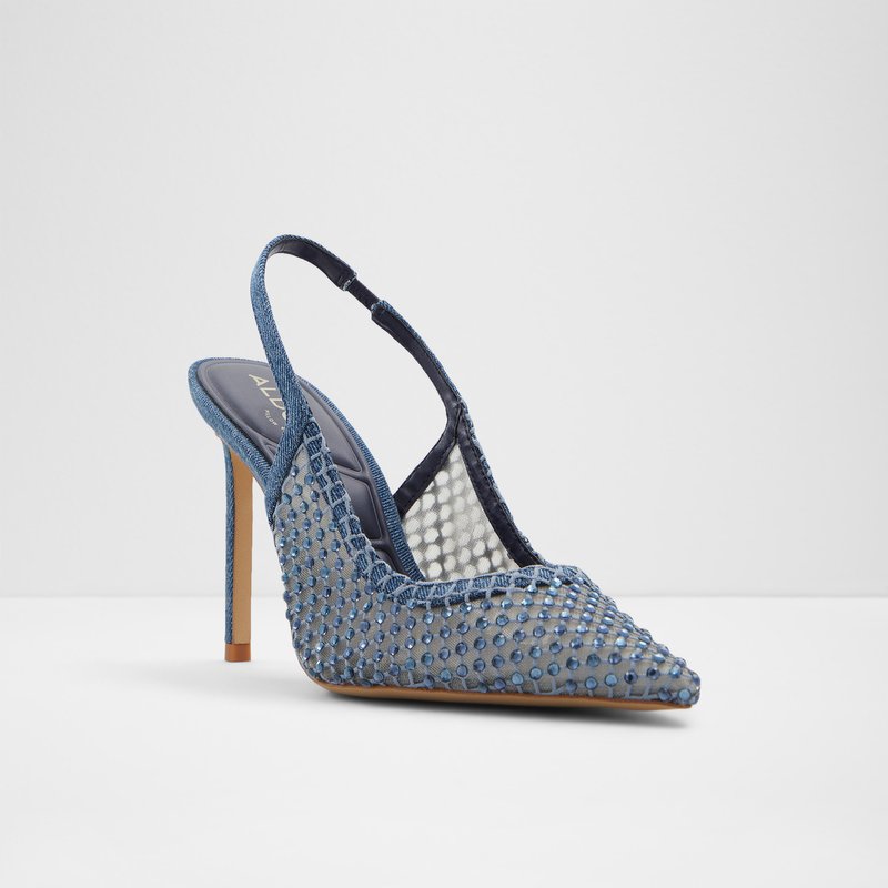 Aldo cipele na visoku petu MARCIANA TEX MESH - plava 4
