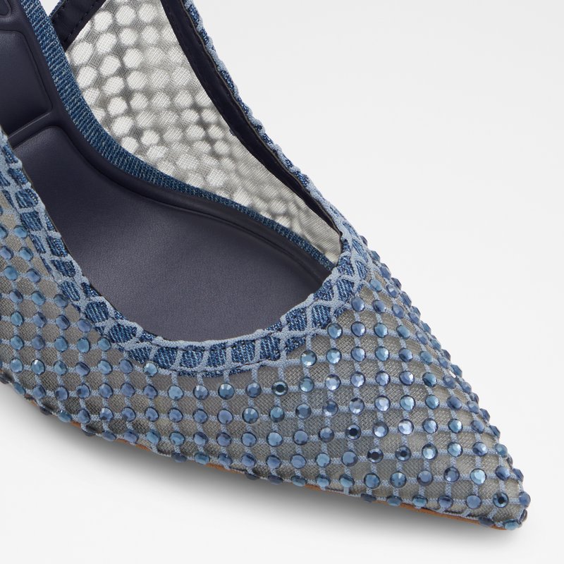 Aldo cipele na visoku petu MARCIANA TEX MESH - plava 5