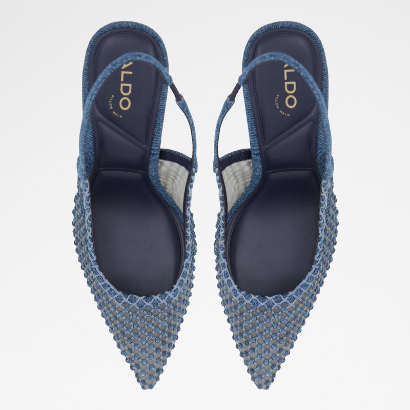 Aldo cipele na visoku petu MARCIANA TEX MESH - plava 6