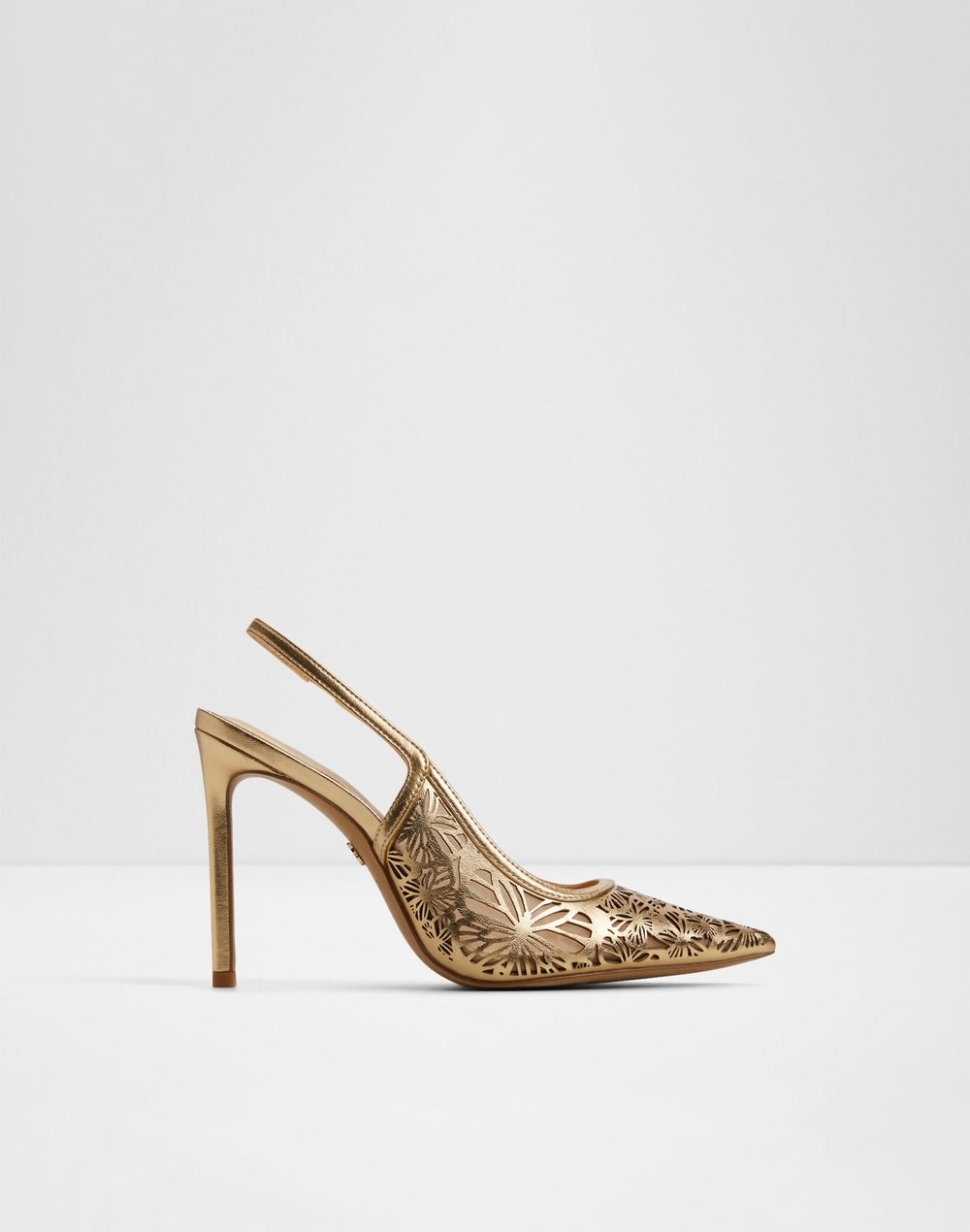 Aldo cipele na visoku petu MARCIANA SYN LASER CUT - zlatna