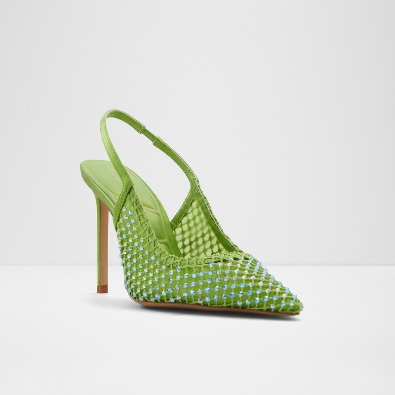 Aldo cipele na visoku petu MARCIANA TEX MESH - zelena 4