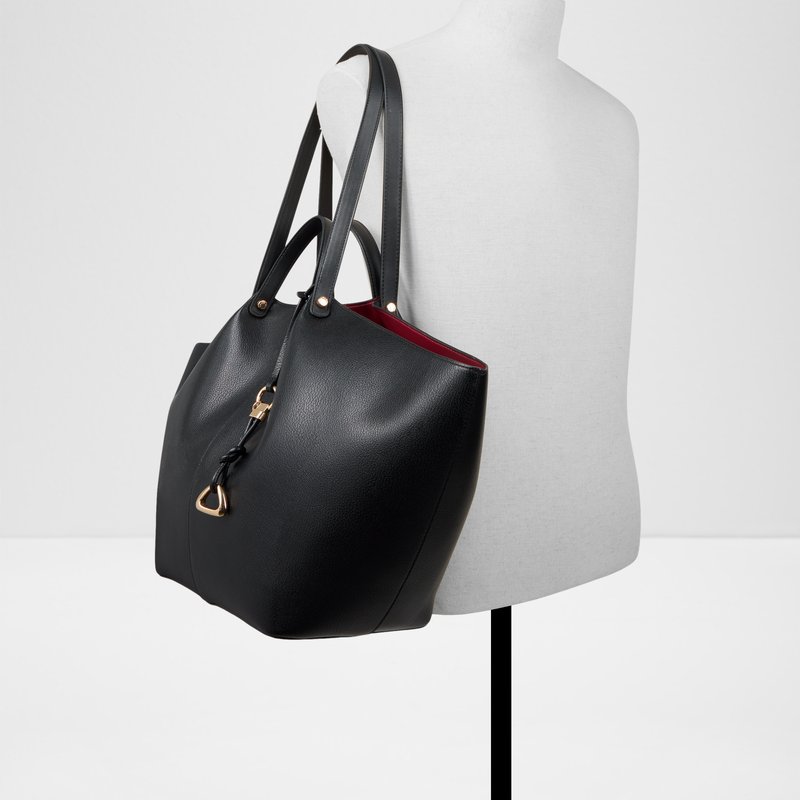 Aldo satchel velika torba za nošenje na ramenu MARIDA SYN MIX MAT - crna 3