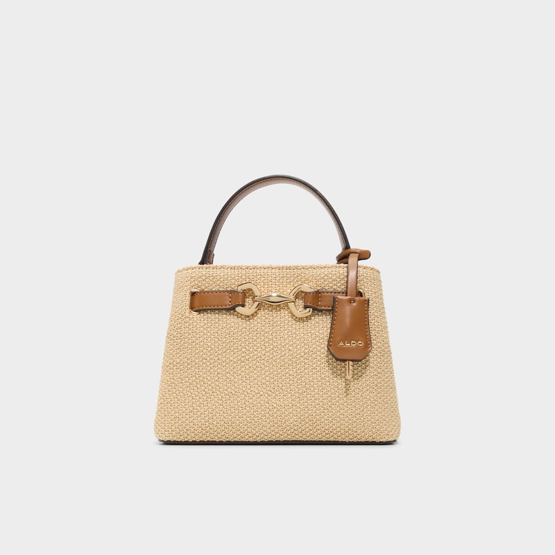 Aldo satchel torbica za nošenje u ruci ili na ramenu MARINIA SYN MIX MAT - smeđa 1