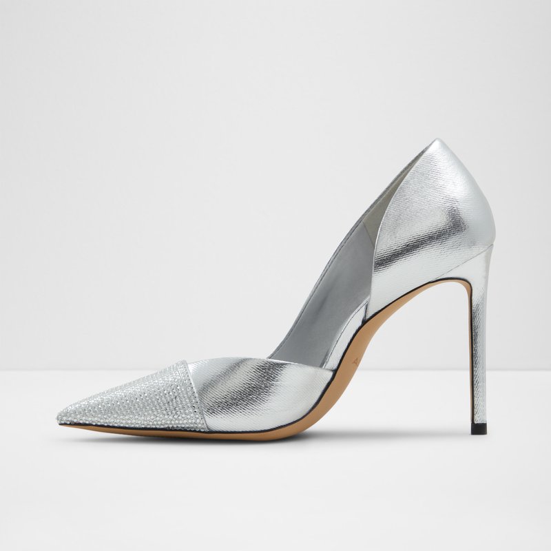 Aldo salonke MAZY TEX DENIM - srebrna 2