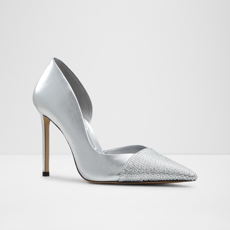 Aldo salonke MAZY TEX DENIM - srebrna 3