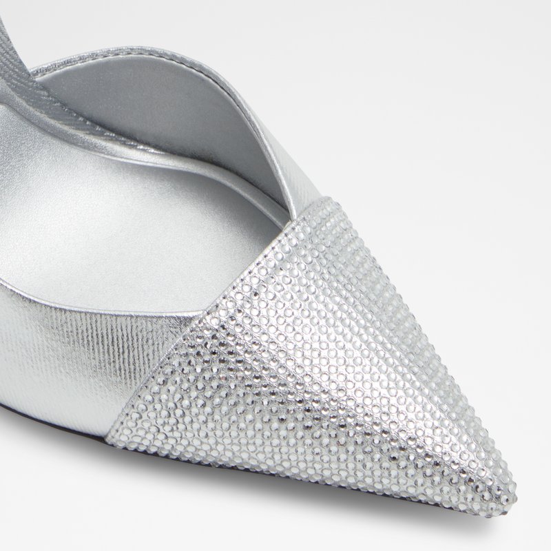 Aldo salonke MAZY TEX DENIM - srebrna 4