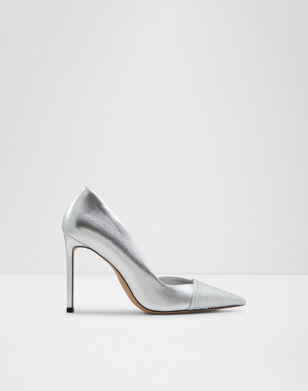 Aldo salonke MAZY TEX DENIM - srebrna