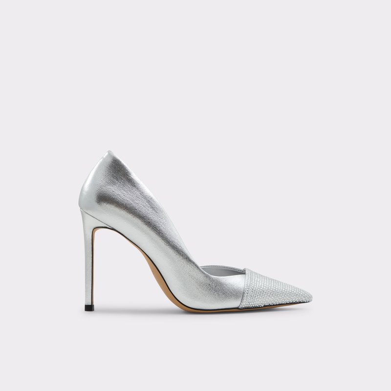 Aldo salonke MAZY TEX DENIM - srebrna 1