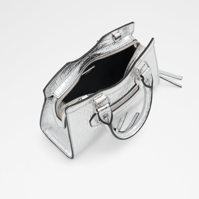 Aldo torba za nošenje u ruci MEELA SYN EMB CROCO - srebrna 4