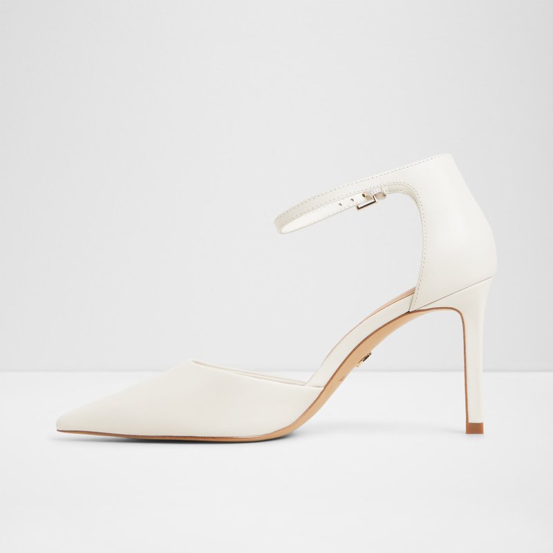 Aldo cipele na srednje visoku petu MERLO LEA SMOOTH - bijela 6