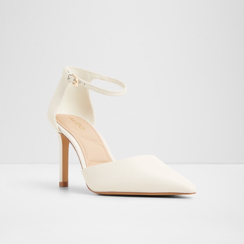 Aldo cipele na srednje visoku petu MERLO LEA SMOOTH - bijela 3