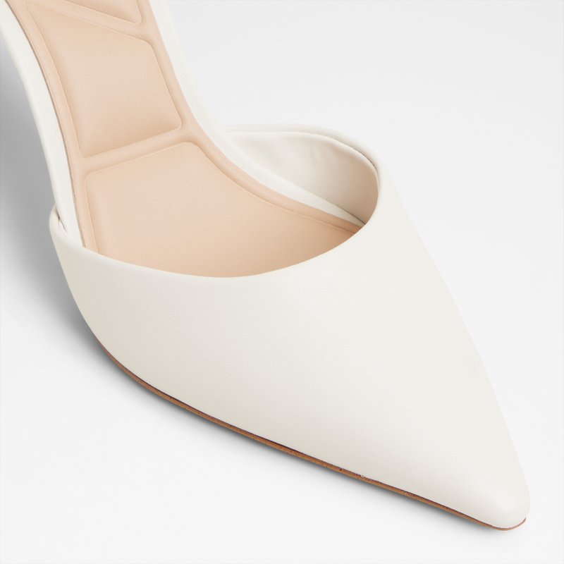 Aldo cipele na srednje visoku petu MERLO LEA SMOOTH - bijela 4