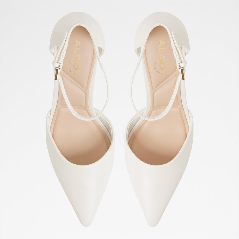 Aldo cipele na srednje visoku petu MERLO LEA SMOOTH - bijela 5