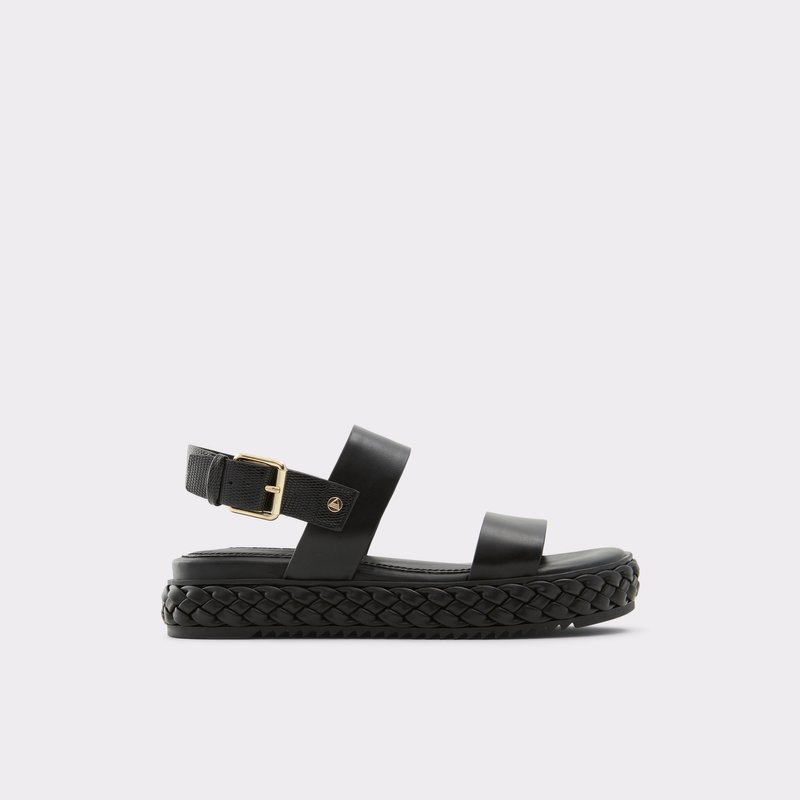Aldo ravne sandale MEROREL SYN MIX MAT - crna 1
