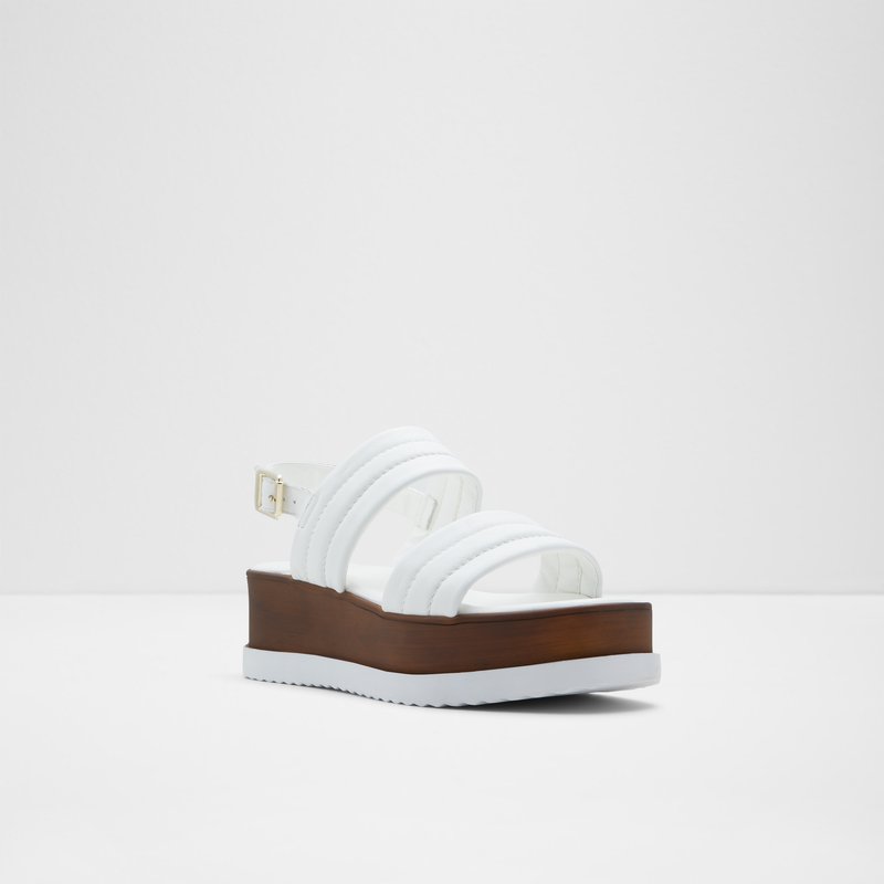 Aldo sandale na punu petu MERRAN LEA SMOOTH - bijela 6