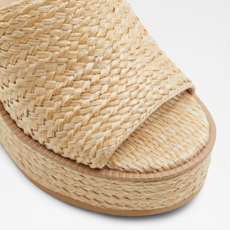 Aldo natikače na punu petu MIDSOMMAR TEX RAFFIA - bijela 4