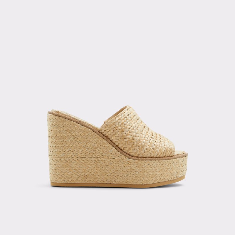 Aldo natikače na punu petu MIDSOMMAR TEX RAFFIA - bijela 1