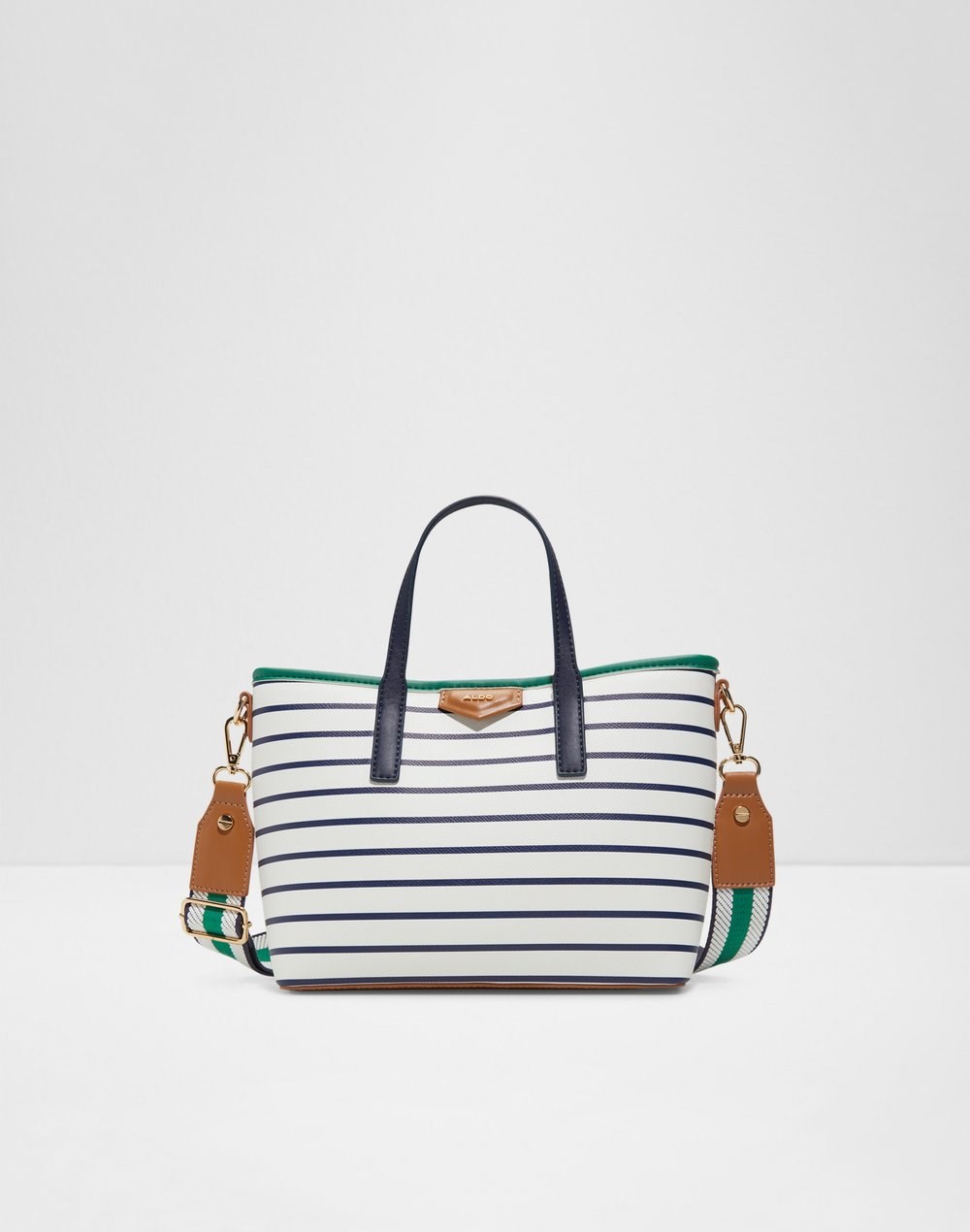 Aldo satchel torbica za nošenje na ramenu ili u ruci MILANY SYN MIX MAT - bijela