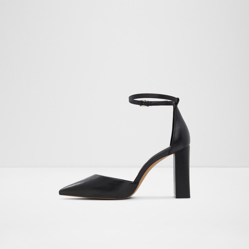 Aldo cipele na visoku petu MILLGATE LEA SMOOTH - crna 2
