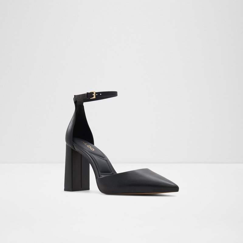 Aldo cipele na visoku petu MILLGATE LEA SMOOTH - crna 3