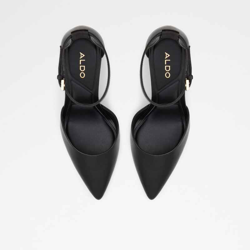 Aldo cipele na visoku petu MILLGATE LEA SMOOTH - crna 5