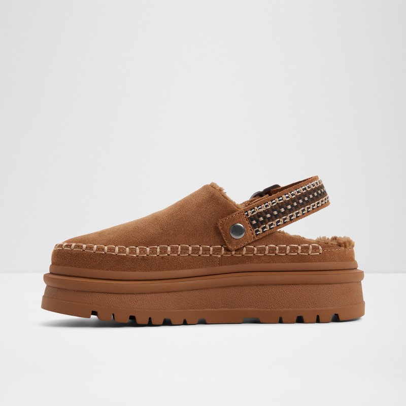 Aldo ženske klompe s toplom podstavom MIRELLIE LEA SUEDE - smeđa 2