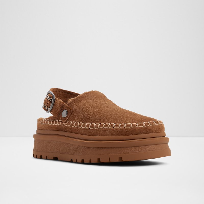 Aldo ženske klompe s toplom podstavom MIRELLIE LEA SUEDE - smeđa 3