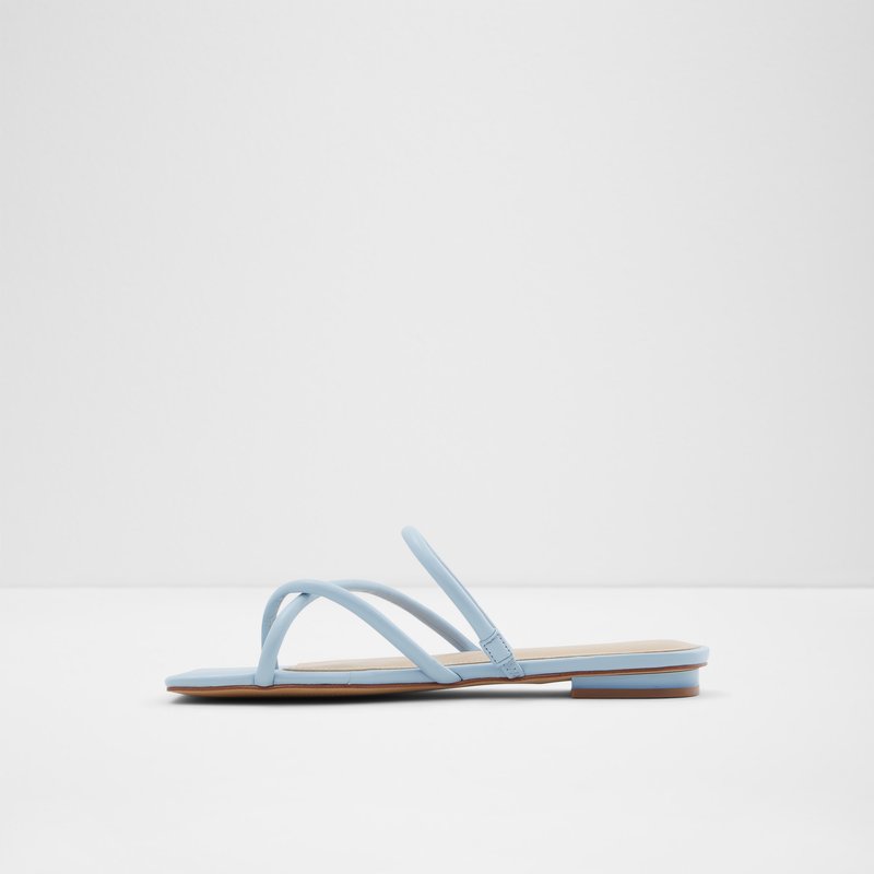 Aldo ravne sandale MOUNIS SYN SMOOTH - plava 2