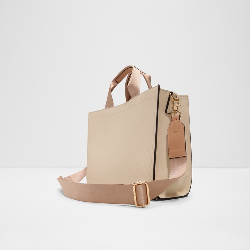 Aldo satchel torba s dodatnom unutarnjom torbicom i torbicom za kovanice MTL72BAG SYN MIX MAT - bež 2