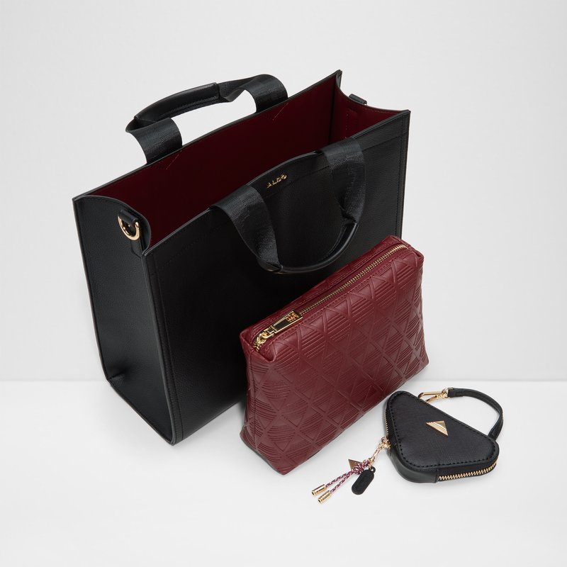 Aldo satchel torbica za nošenje na ramenu MTL72TOTE SYN MIX MAT - crna 2