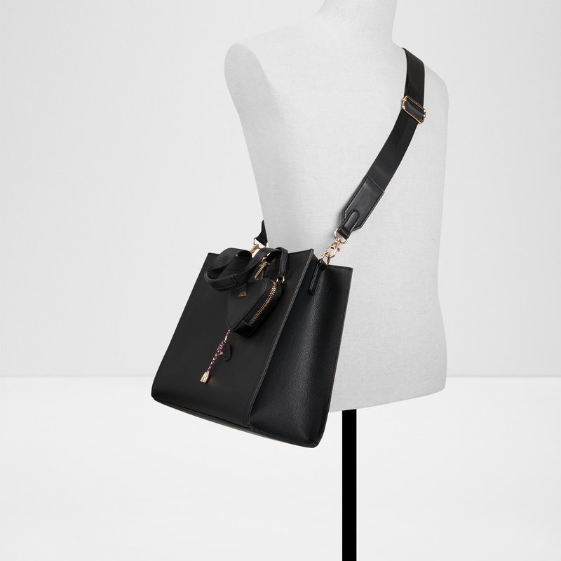 Aldo satchel torbica za nošenje na ramenu MTL72TOTE SYN MIX MAT - crna 3