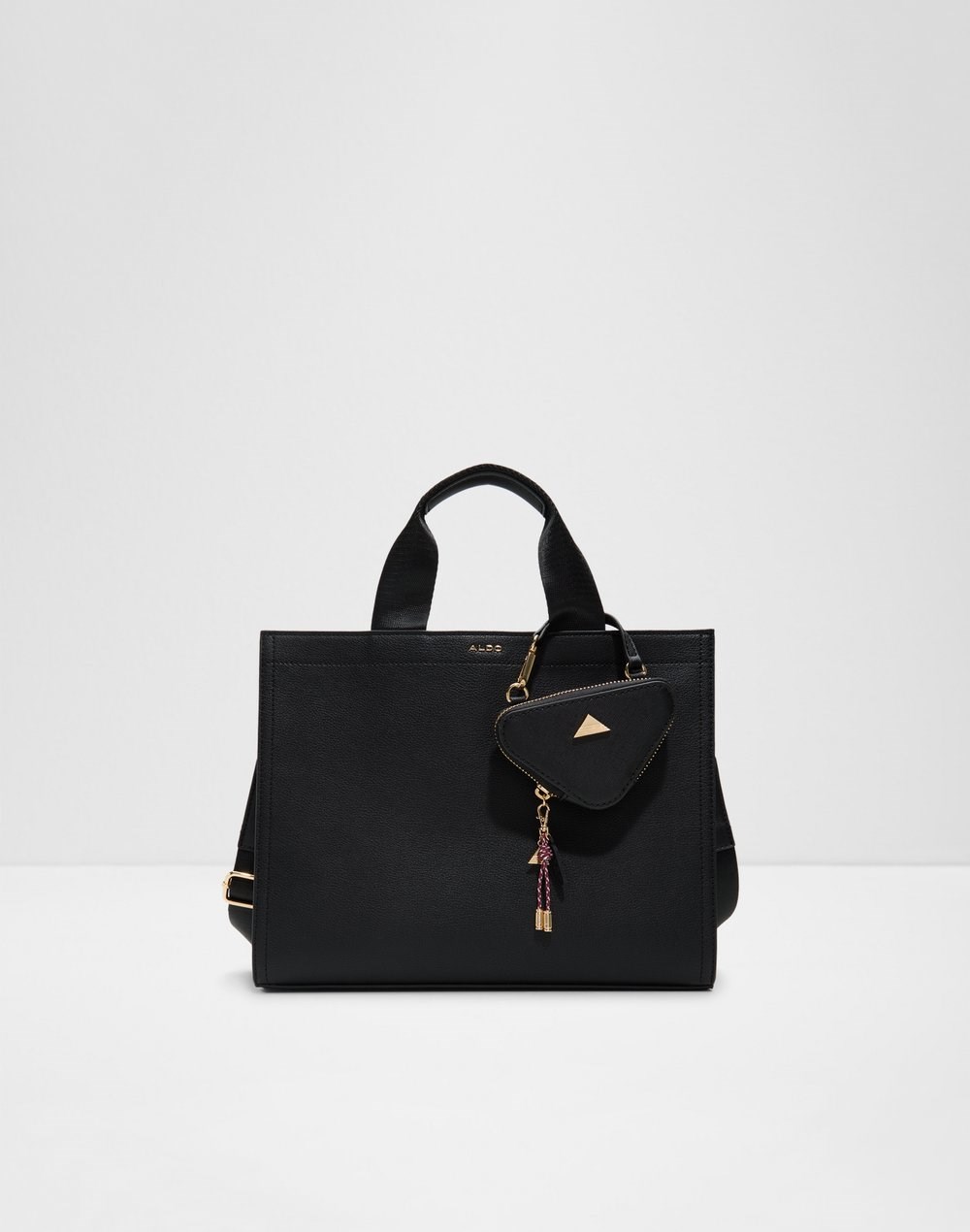 Aldo satchel torbica za nošenje na ramenu MTL72TOTE SYN MIX MAT - crna