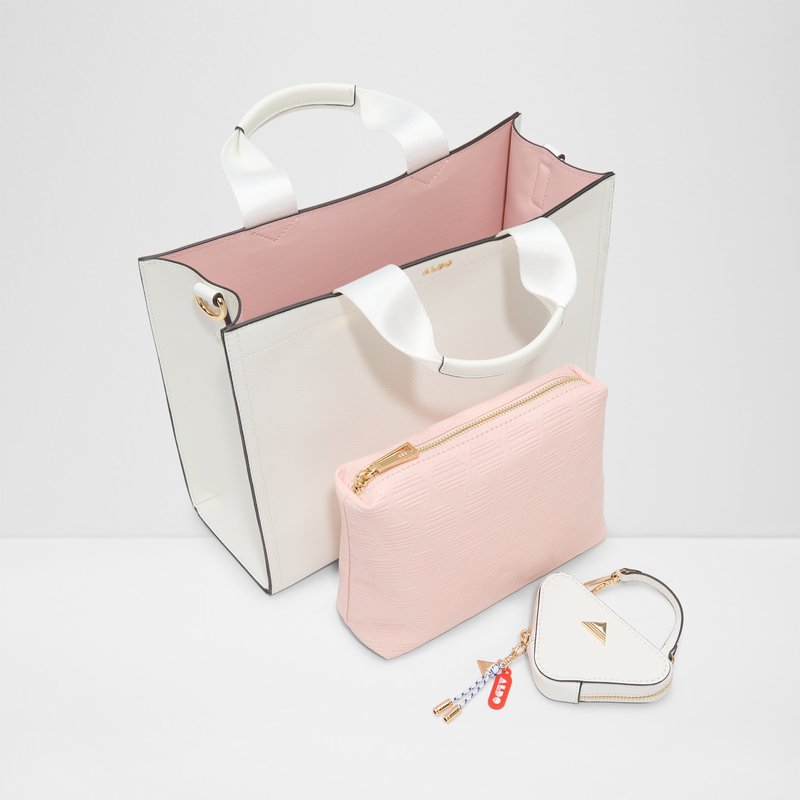 Aldo satchel torbica za nošenje na ramenu MTL72TOTE SYN MIX MAT - bijela 4