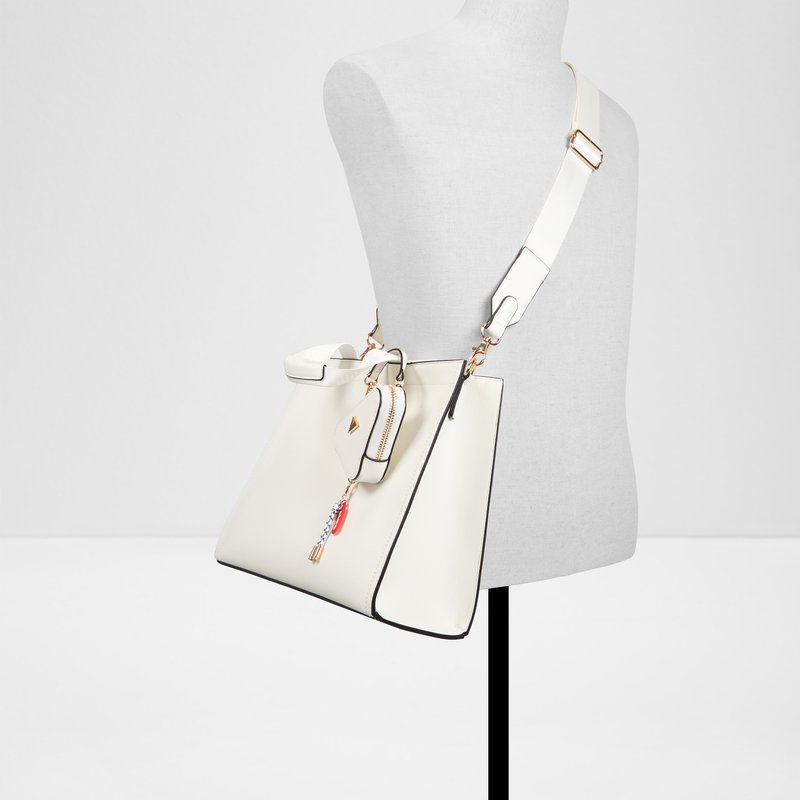 Aldo satchel torbica za nošenje na ramenu MTL72TOTE SYN MIX MAT - bijela 2