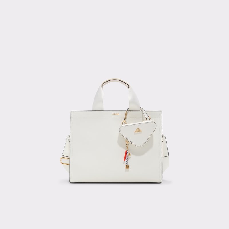 Aldo satchel torbica za nošenje na ramenu MTL72TOTE SYN MIX MAT - bijela