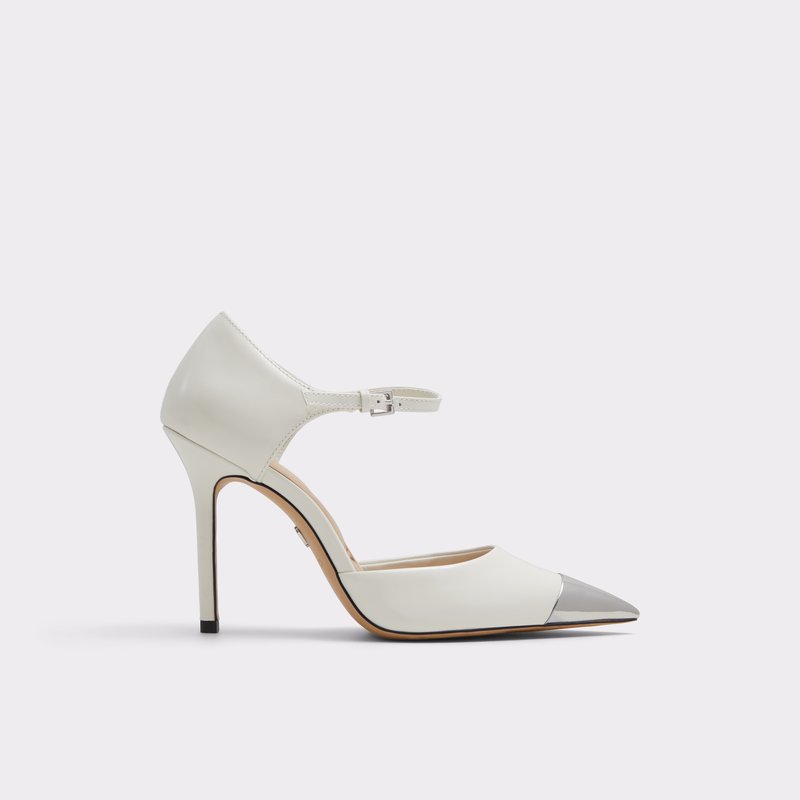Aldo cipele na visoku petu MYSHA LEA SHINY - bijela 1