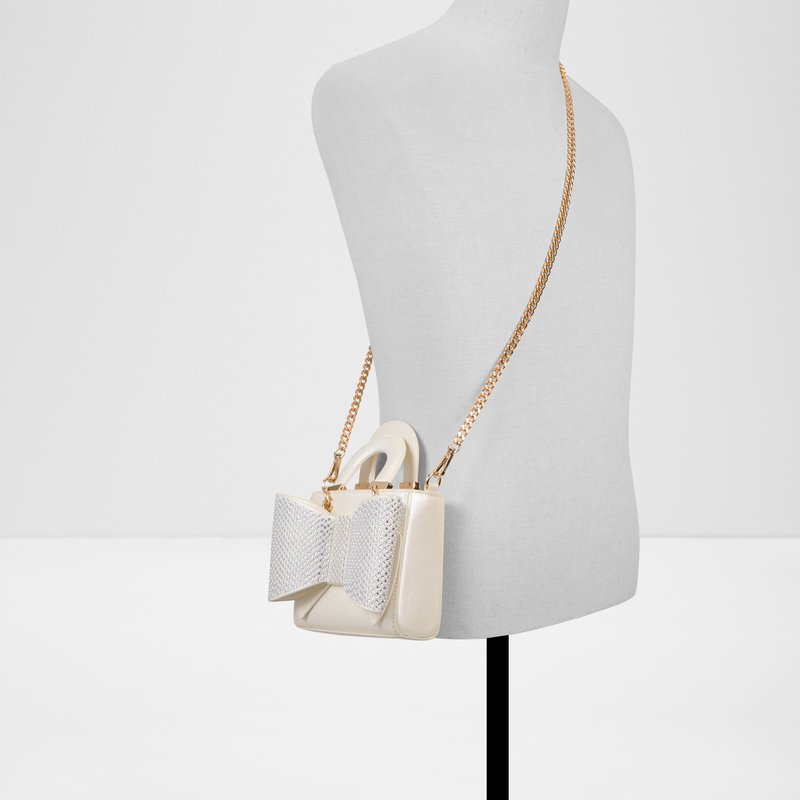 Aldo satchel torbica za nošenje u ruci ili na ramenu NADIEA SYN MIX MAT - bijela 3