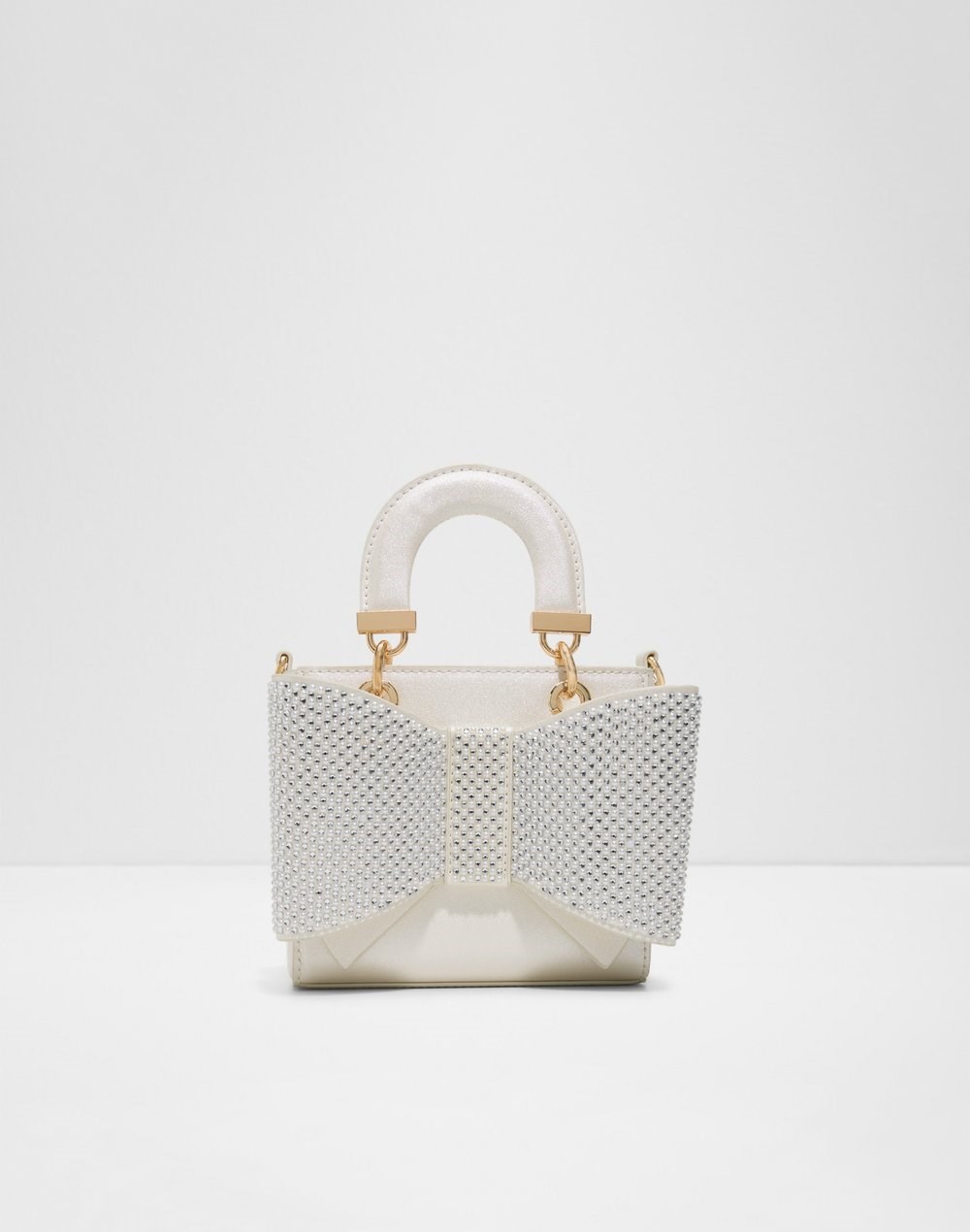 Aldo satchel torbica za nošenje u ruci ili na ramenu NADIEA SYN MIX MAT - bijela