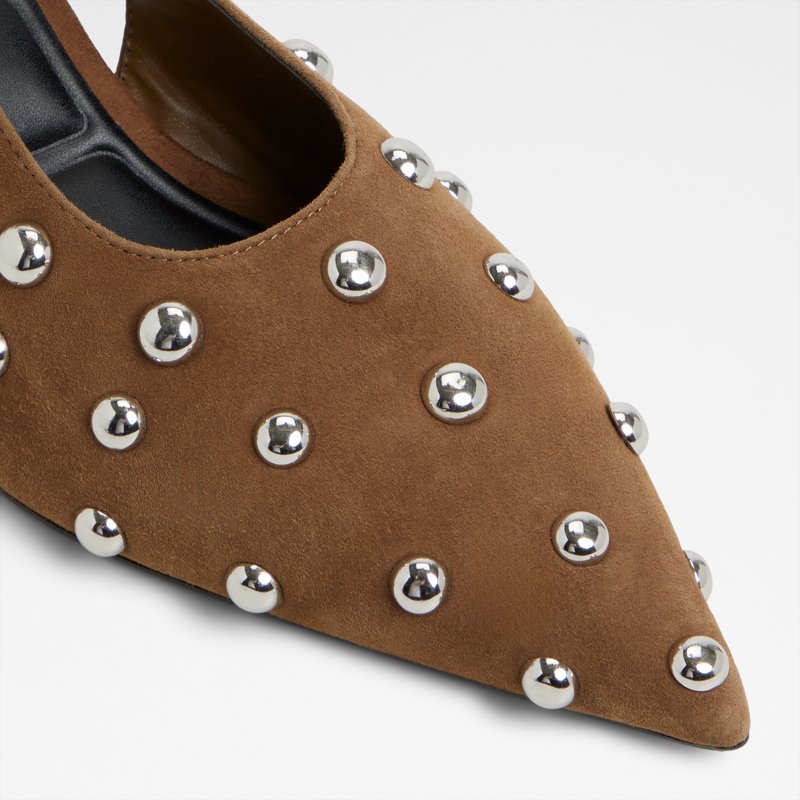 Aldo cipele na srednje visoku petu NAIARAH LEA SUEDE - smeđa 6