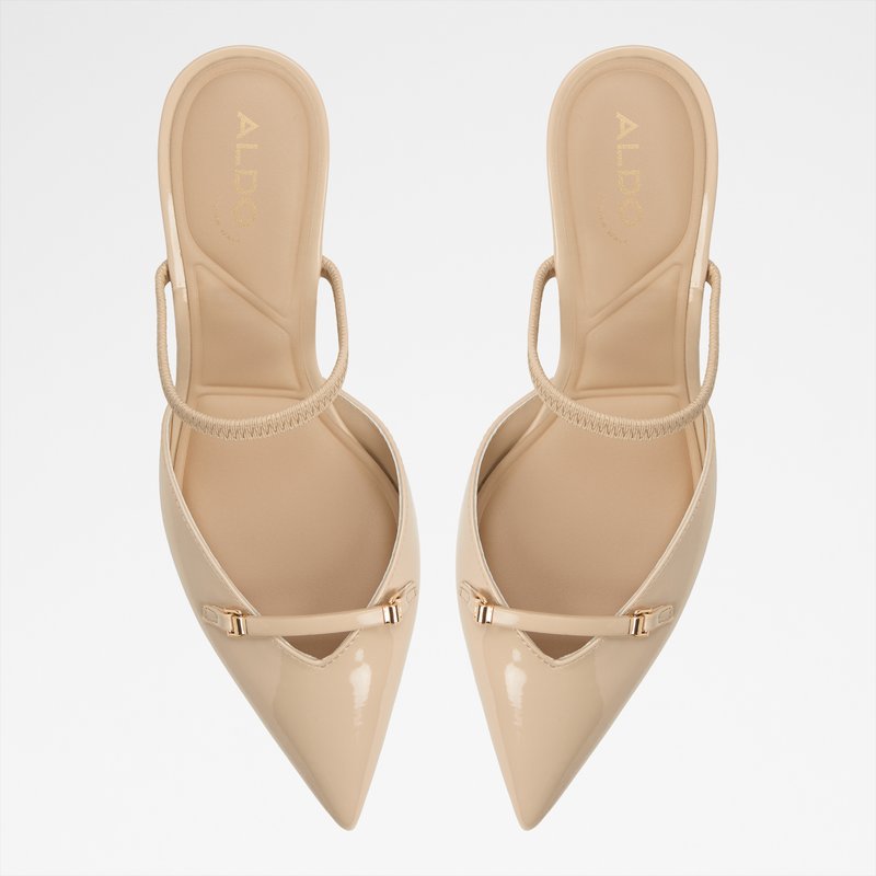 Aldo cipele na srednje visoku petu NAILAH SYN PATENT - bež 5