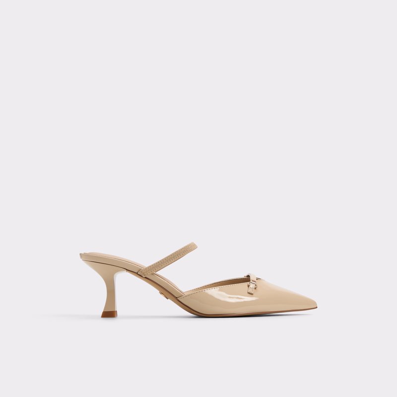 Aldo cipele na srednje visoku petu NAILAH SYN PATENT - bež 1