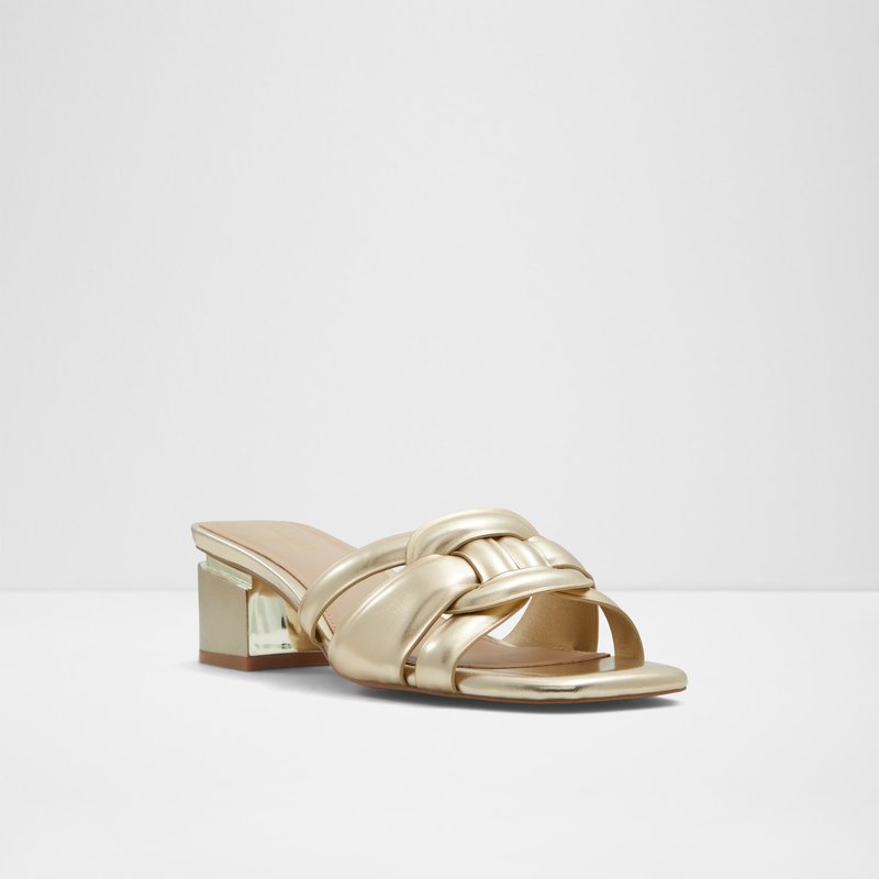 Aldo natikače NAJLA SYN METALLIC - zlatna 3