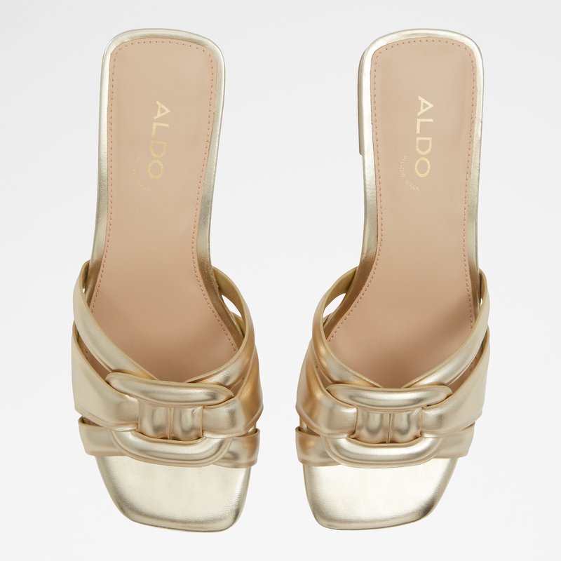 Aldo natikače NAJLA SYN METALLIC - zlatna 5
