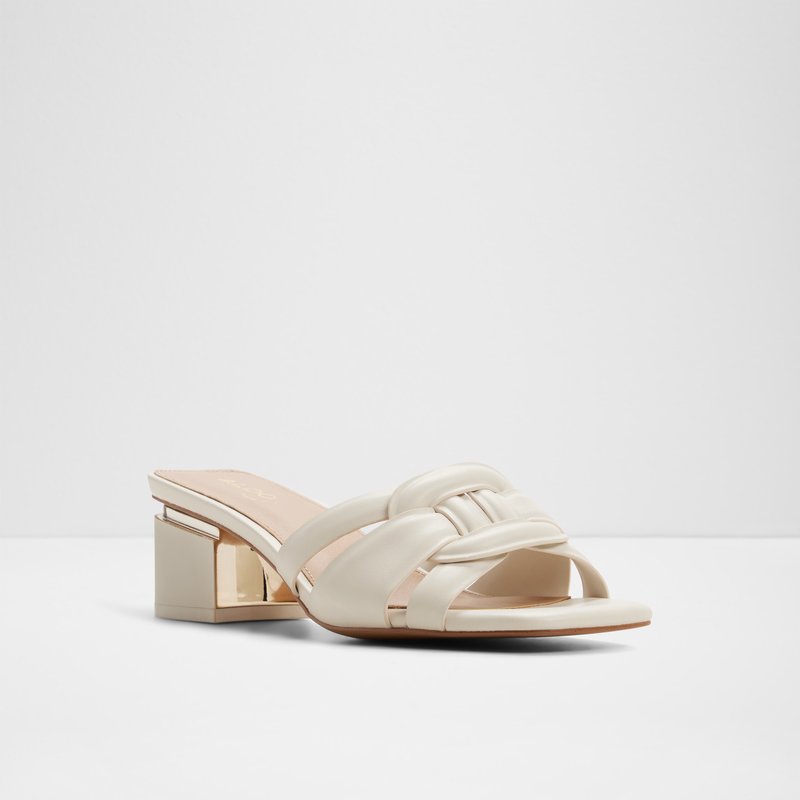 Aldo natikače na petu NAJLA SYN SMOOTH - bijela 3